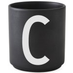 DESIGN LETTERS Porcelánový hrneček dózička Letters Black C černá porcelán 300 ml – Hledejceny.cz