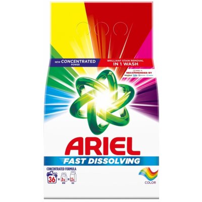 Ariel Fast Dissolving Color prací prášek na barevné prádlo 36 PD 1,98 kg – Zbozi.Blesk.cz