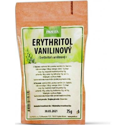 Provite Erythritol vanilinový 75 g – Sleviste.cz