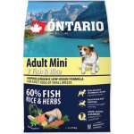 Ontario Adult Mini 7 Fish & Rice 0,75 kg – Hledejceny.cz