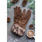 Prstové rukavice Becky černá s cappuccinovou – Hledejceny.cz