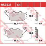 Zadní brzdové destičky TRW / Lucas Suzuki DL 1000 V-Strom 2002 - 2009 – Zboží Mobilmania