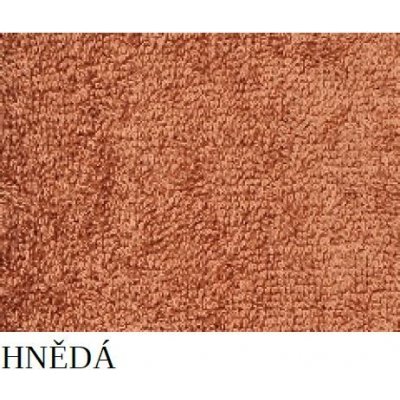 Textil 4 Hotels Levný jednobarevný ručník DV0001 50×100 cm hnědá