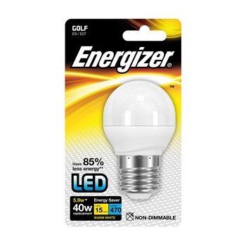 Energizer LED žárovka Globe 5,9W Eq 40W E27 S8839 Teplá bílá