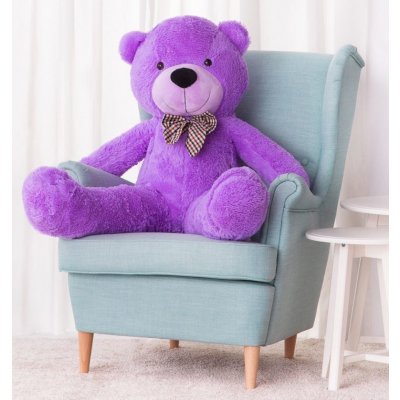 Majlo Toys medvěd Kvído fialový 130 cm – Zboží Mobilmania