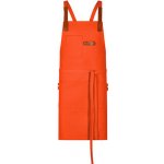 Exner Delší pracovní zástěra s laclem EX285 Orange 80 x 70 cm – Hledejceny.cz