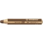 Stabilo Pastelka STABILO woody 3 v 1 barvička vodovka voskovka hnědá 445972 – Hledejceny.cz