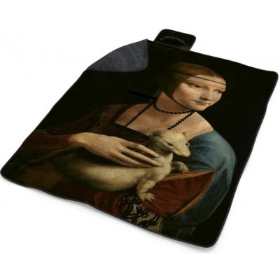 Sablio Plážová deka Dáma s hranostajem Leonardo da Vinci 200x140 – Zboží Mobilmania