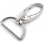 Pro Háčkování Karabina oválná s otočným polokroužkem nikl – Zboží Mobilmania