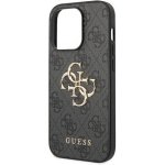 Pouzdro Guess PU 4G Metal Logo iPhone 15 Pro šedé – Zboží Mobilmania