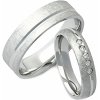 Prsteny Aumanti Snubní prsteny 164 Platina bílá