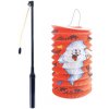 Lampion Lampion Halloween duch 15 cm se svítící hůlkou 40 cm