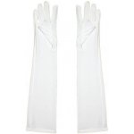 Látkové rukavice bílé 52 cm – Zboží Dáma