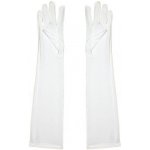Látkové rukavice bílé 52 cm – Zboží Dáma