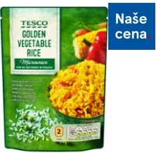 Tesco Předvařená ochucená rýžže dlouhozrnná loupaná se zeleninovou směsí  250 g od 30 Kč - Heureka.cz