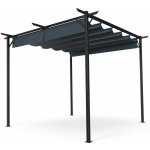 Blumfeldt Pantheon Robust Pergola, 3x3 m práškově lakovaná ocel odolná vůči povětrnostním vlivům Tmavě šedá – Zboží Mobilmania