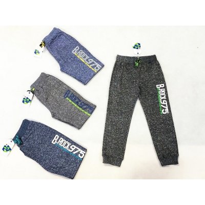 B Rock 975 tepláky chlapecké šedý melír bílý – Zboží Dáma