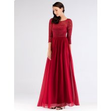 Ever Pretty luxusní šaty s krajkou 7680 červená