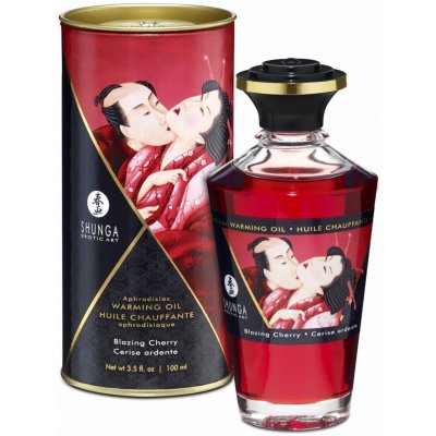 Shunga Aphrodisiac Warming Oil Blazing Cherry 100 ml – Zboží Dáma