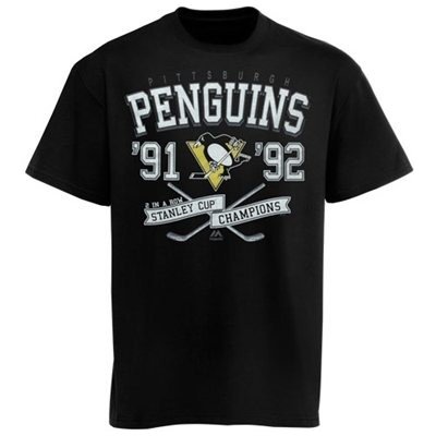 Majestic NHL tričko Pittsburgh Penguins Vintage Winner