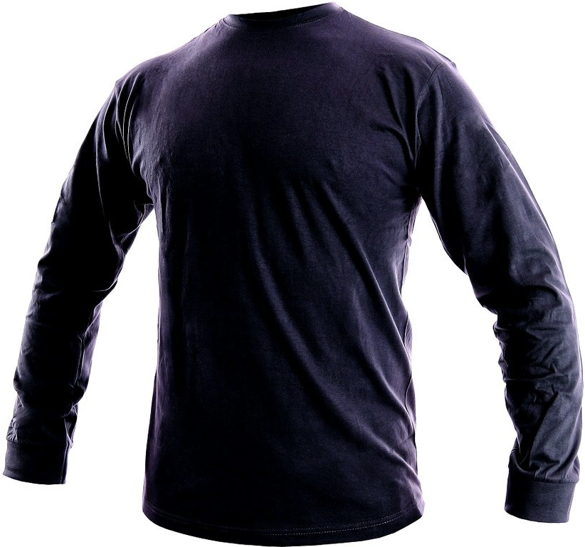 pánské tričko s dlouhým rukávem PETR tmavě modré