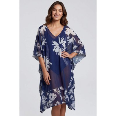 Deidad dámský plážový kaftan modrý DEIP516/Tm.modrá – Zbozi.Blesk.cz