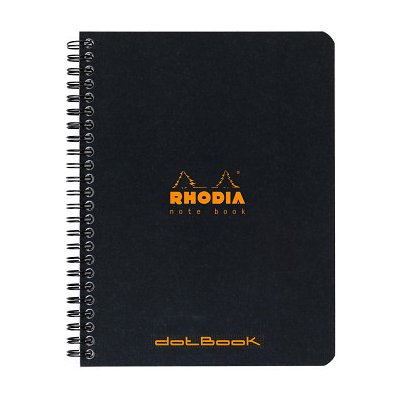 Rhodia Kroužkový zápisník 16 x 21 cm tečkovaný Black – Zboží Dáma