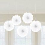 Závěsné dekorace bílé 15,2 cm – Zboží Dáma