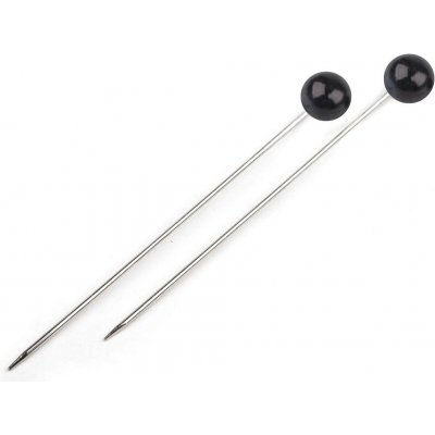 Prima-obchod Ozdobné špendlíky délka 55 mm, barva 4 černá – Zboží Dáma