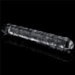 LoveToy Flawless Clear 12" Double Dildo čiré oboustranné dildo 30 x 3,5 cm – Zboží Mobilmania