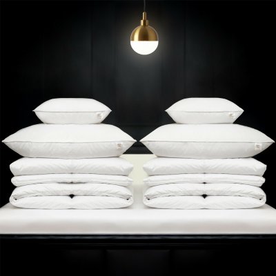 Polštáře a Peřiny.cz Maxi Set Deluxe bílá 2x70x90 2x140x200 2x40x40 – Zbozi.Blesk.cz