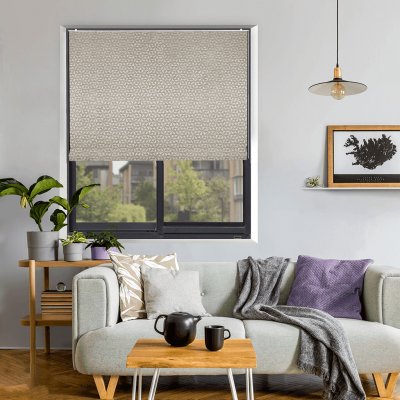 Roleta Římská, Velutto, Bílo-šedá, RV 007 , 190 x 60 cm – Hledejceny.cz