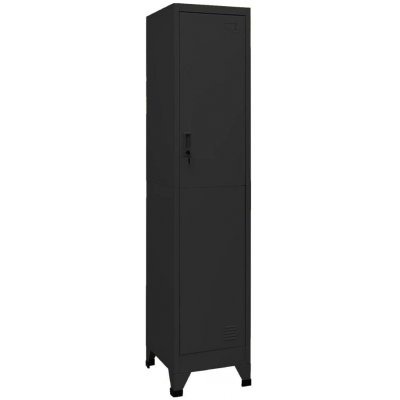 Omaxi Uzamykatelná skříň černá 38 x 45 x 180 cm ocel 700808 – Sleviste.cz