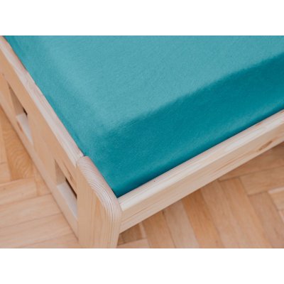 Textilomanie Jersey prostěradlo Exclusive tyrkysové 200x220 – Zboží Dáma