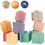 KIK KX4393 Smyslové měkké výukové kostky 15 ks – Zboží Dáma