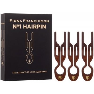Fiona Franchimon Nº1 Hairpin spona do vlasů 3 ks odtstín Brown pro ženy – Zboží Dáma