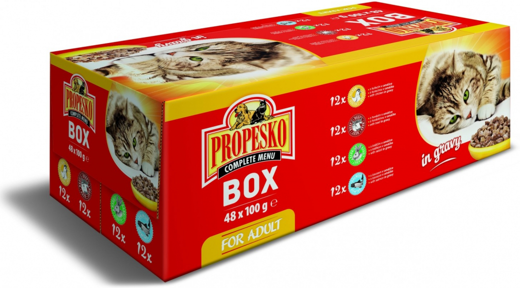 PROPESKO mix masa a ryby 48 x 100 g