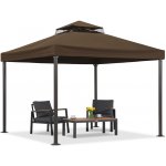 Garden Point zahradní pavilon Valencia 3x3 m Hnědý – Sleviste.cz