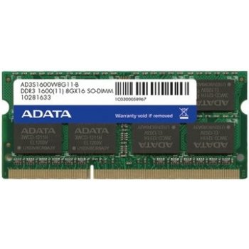 ADATA SODIMM DDR3L 8GB 1600MHz CL11 ADDS1600W8G11-S