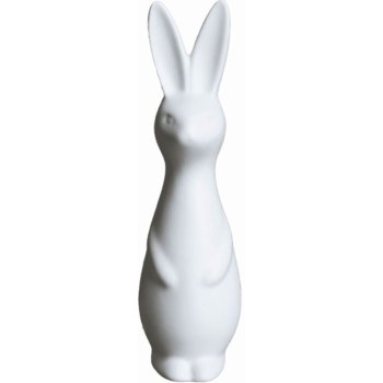 DBKD Velikonoční dekorace Swedish Rabbit White small, bílá barva, keramika