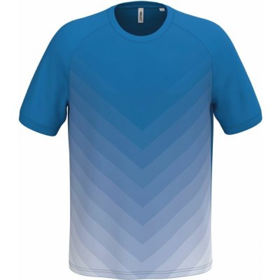 Kariban Unisex sportovní tričko s barevným gradientem PA 4047 modrá – Zboží Mobilmania