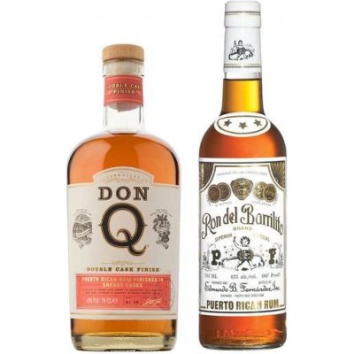 Don Q Double Aged Sherry Cask Finish 41% 0,7 l + Ron del Barrilito 43% 0,7 l (set) – Zboží Mobilmania