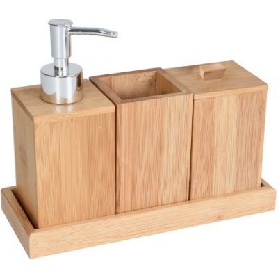 Bisk Erga Laos bambusová sestava 4 ks hnědá ERG-08279 – Zbozi.Blesk.cz