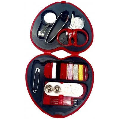 Gaira® Sada šití v pouzdře HB011, Barva červená – Zboží Mobilmania