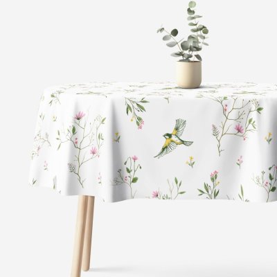 Goldea oválný ubrus bavlna plátno život v přírodě 140x240 cm – Sleviste.cz