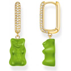 Thomas Sabo x Haribo kusová náušnice Green goldbear CR727-414-6