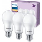 Philips 3x E27 A65 LED žárovka 13W = 100W 1521 lm 2700K teplá bílá – Hledejceny.cz