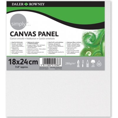 Daler Rowney Šepsované plátno na lepence SIMPLY 20 x 20 cm – Sleviste.cz