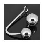 bdsm-bondage-shop BDSM kovový anální hák s výměnnými kuličkami M023 – Zboží Dáma