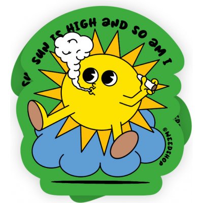 Samolepka Sun - weedshop – Zboží Dáma